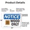 Signmission Wood Only, 24 in W x Rectangle, Plastic OS-2PACK-NS-P-1824-L-19067 - alternate 5